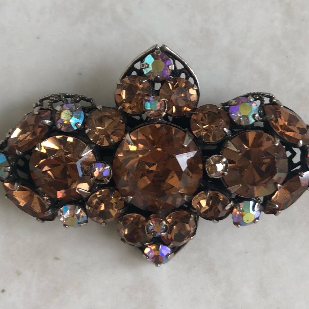 Regency Cognac Brooch